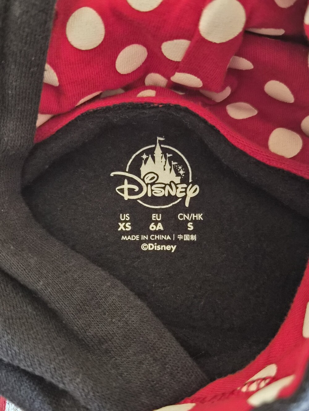 Disney Kids Minnie Mouse Hoodie - Disney Parks Hoodie Kids XS - Picture 2 of 5